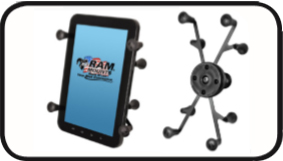 RAM Universal X-Grip II™ Tablet Holder with 1” Ball for iPad Mini